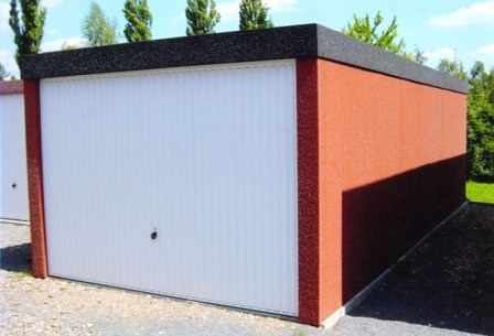 Fertiggarage Glattwand Stahl