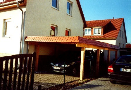 Einfacher Crport mit Schindeln 